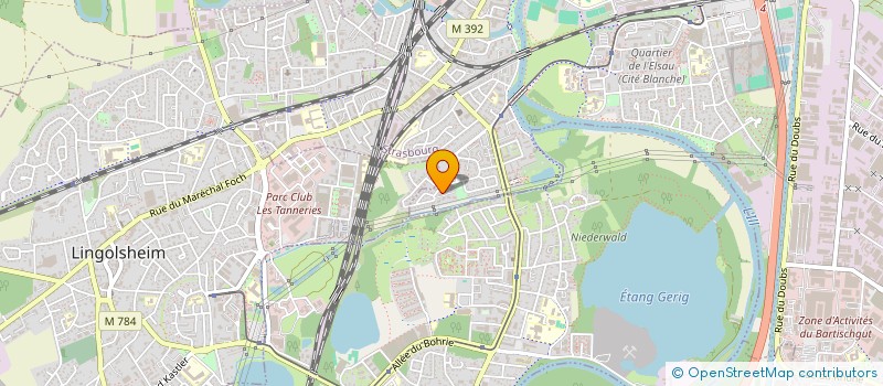 localisation de l'entreprise 832 958 458 à STRASBOURG