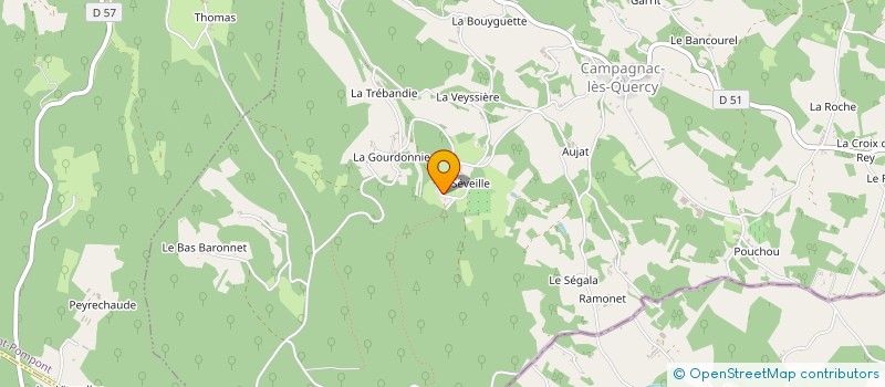 localisation de l'entreprise 832 958 565   CAMPAGNAC-LES-QUERCY