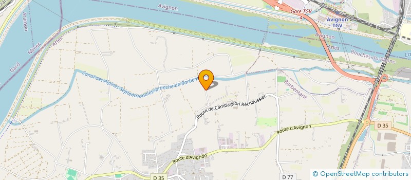 localisation de l'entreprise 832 960 611   BARBENTANE