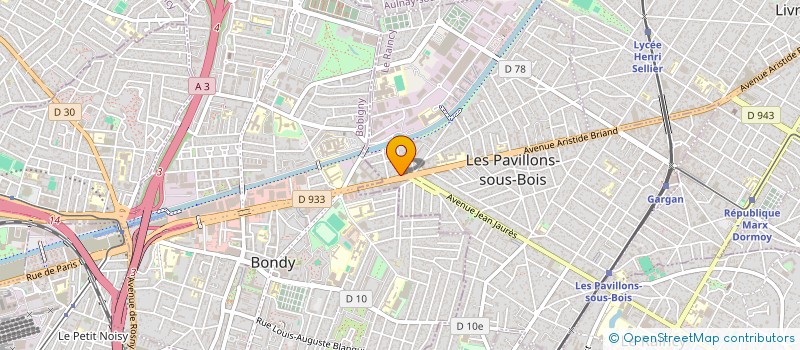 localisation de l'entreprise 833 071 889   BOBIGNY