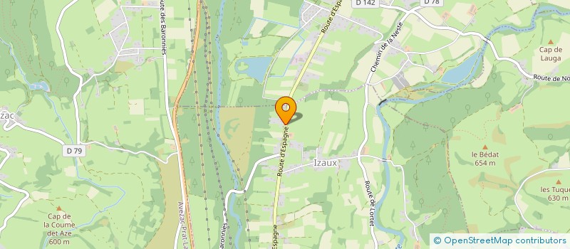 localisation de l'entreprise 833 077 076   IZAUX