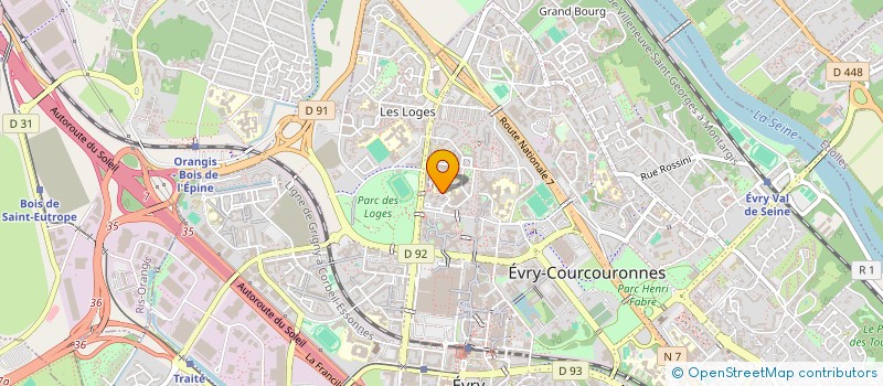 localisation de l'entreprise 833 080 203 à EVRY-COURCOURONNES