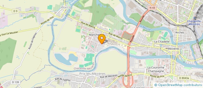 localisation de l'entreprise 833 121 783   CHARLEVILLE-MEZIERES