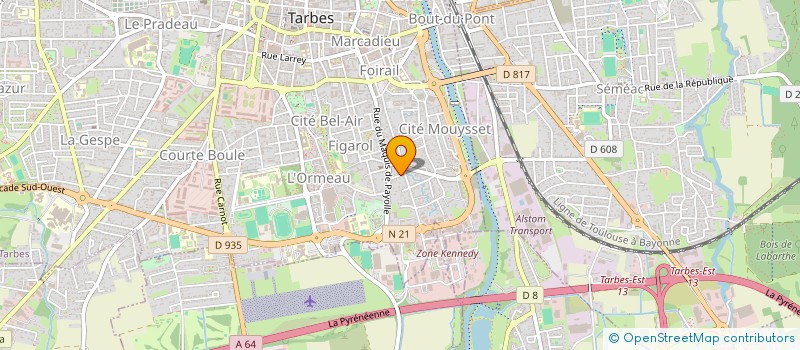 localisation de l'entreprise 833 335 417   TARBES