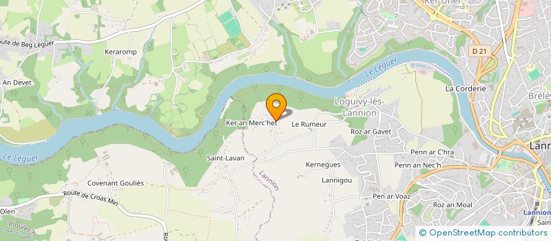 localisation de l'entreprise 833 413 230 à LANNION