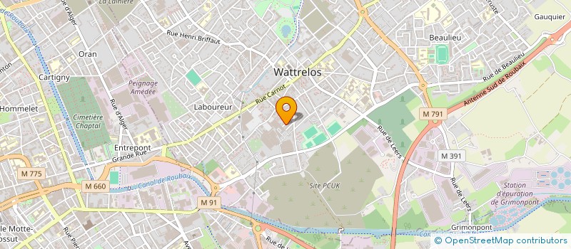 localisation de l'entreprise 833 439 813   WATTRELOS