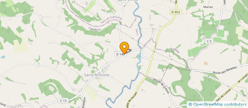 localisation de l'entreprise 833 513 211   HAUTEFAGE-LA-TOUR