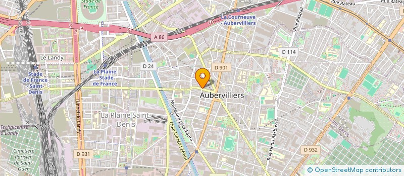 localisation de l'entreprise 833 540 420 à AUBERVILLIERS