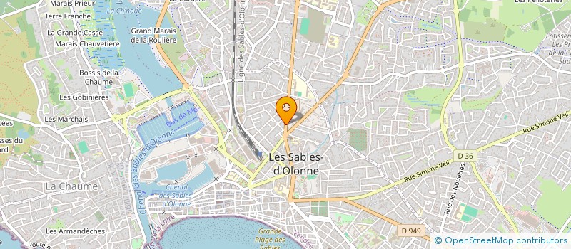 localisation de l'entreprise 833 623 598  à LES SABLES D'OLONNE