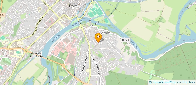 localisation de l'entreprise 833 666 233 à DOLE