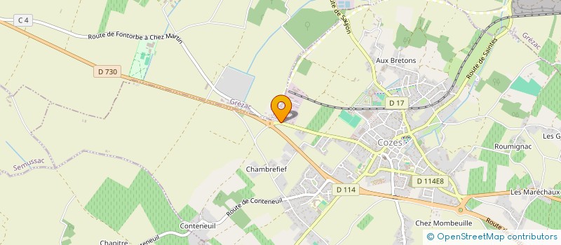 localisation de l'entreprise 833 731 359 à COZES