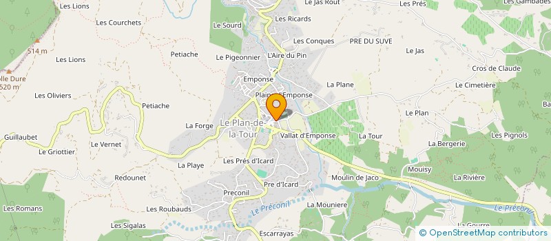 localisation de l'entreprise 833 764 228   LE PLAN-DE-LA-TOUR