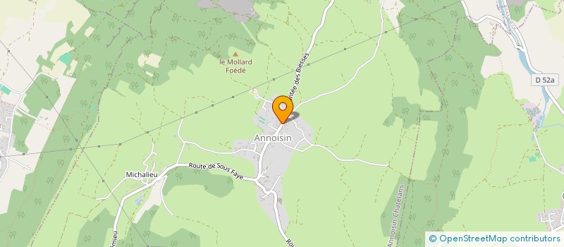 localisation de l'entreprise 833 891 013   ANNOISIN-CHATELANS