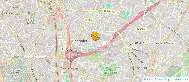 localisation de l'entreprise 833 897 051 à BAGNOLET