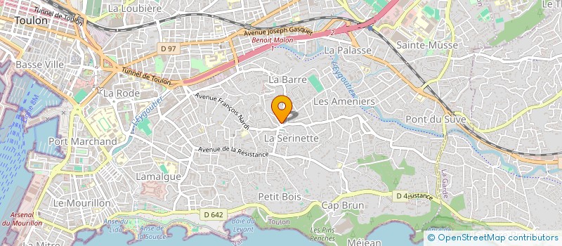 localisation de l'entreprise 833 899 966   TOULON