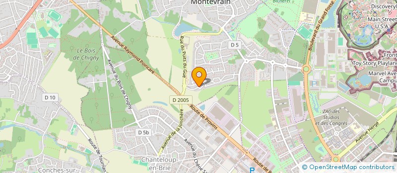 localisation de l'entreprise 833 933 534   BAILLY-ROMAINVILLIERS