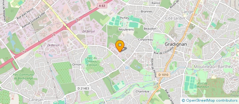 localisation de l'entreprise 834 034 142   GRADIGNAN