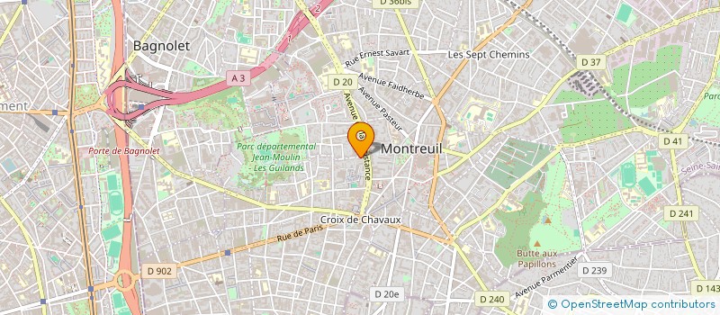 localisation de l'entreprise 834 205 346 à MONTREUIL