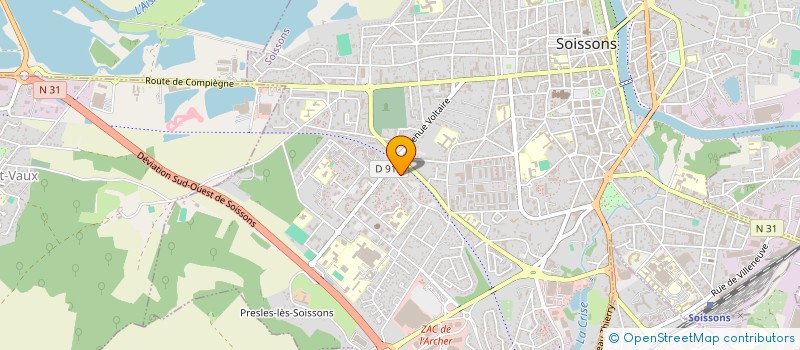 localisation de l'entreprise 834 456 154 à SOISSONS