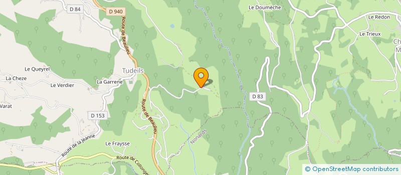 localisation de l'entreprise 834 527 004   TUDEILS