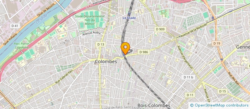 localisation de l'entreprise 834 560 831 à COLOMBES