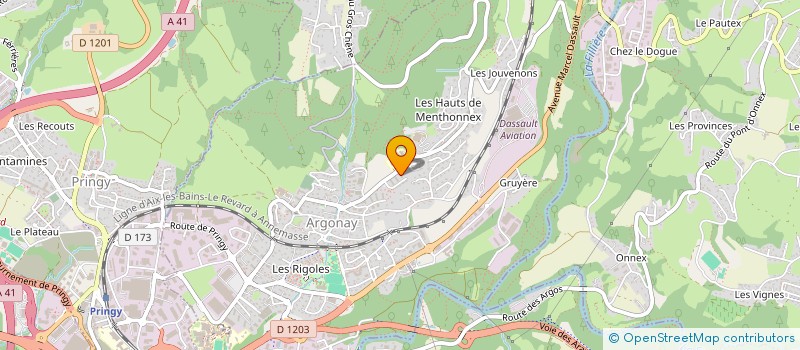 localisation de l'entreprise 834 564 882   ARGONAY