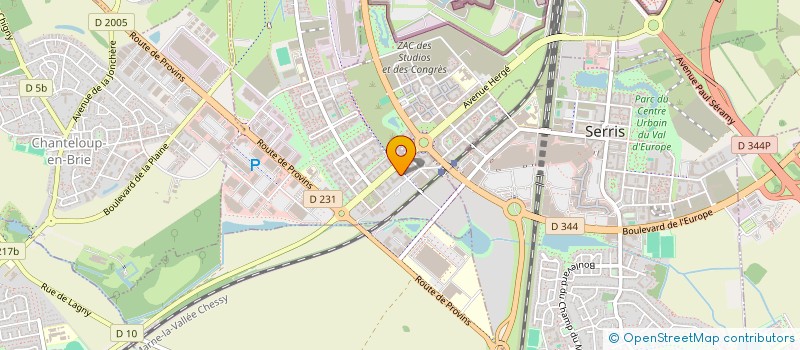 localisation de l'entreprise 834 816 159   MONTEVRAIN