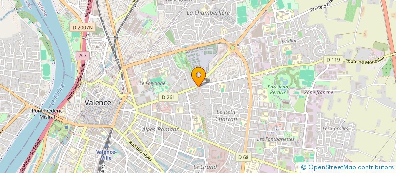 localisation de l'entreprise 834 844 896 à VALENCE