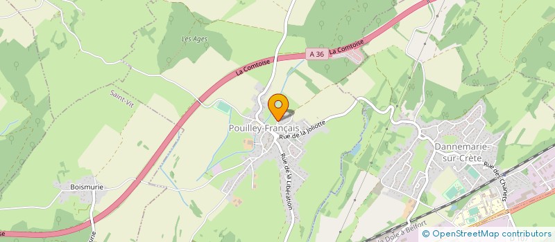 localisation de l'entreprise 834 878 266   POUILLEY-FRANCAIS