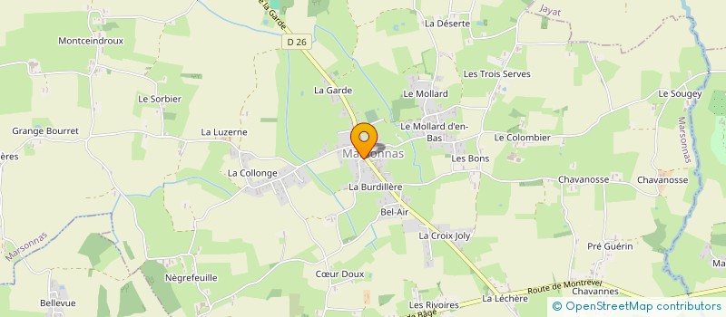 localisation de l'entreprise 834 996 829   MARSONNAS