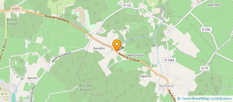 localisation de l'entreprise 835 093 279   BELLEBAT