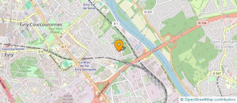 localisation de l'entreprise 835 109 596 à EVRY-COURCOURONNES