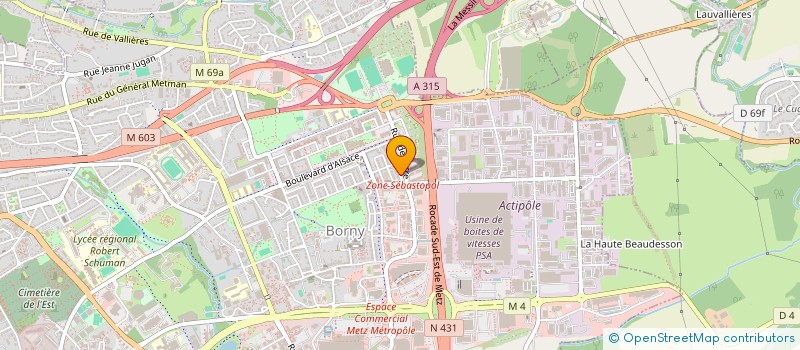 localisation de l'entreprise 835 139 817 à METZ
