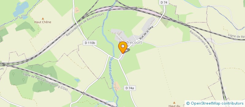 localisation de l'entreprise 837 656 065   BAUDRECOURT