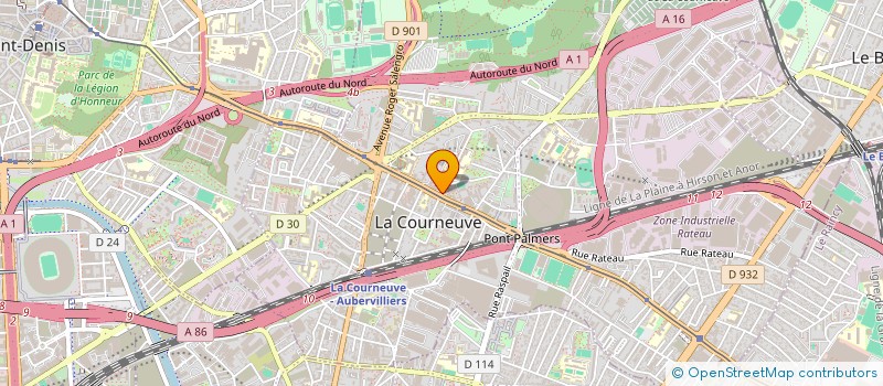 localisation de l'entreprise 837 656 636  à LA COURNEUVE