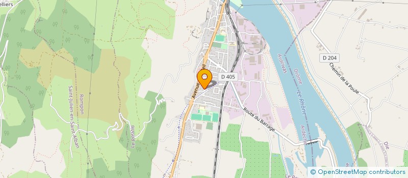 localisation de l'entreprise 837 775 550   LE POUZIN