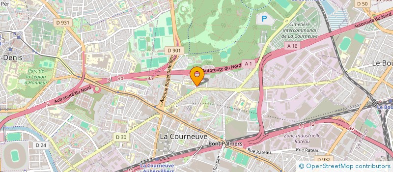 localisation de l'entreprise 838 003 556  à LA COURNEUVE