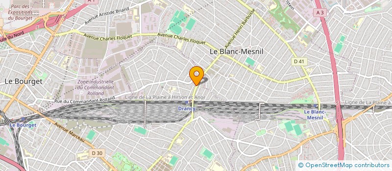 localisation de l'entreprise 838 101 889   DRANCY