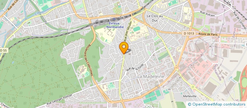 localisation de l'entreprise 838 111 789   EVREUX