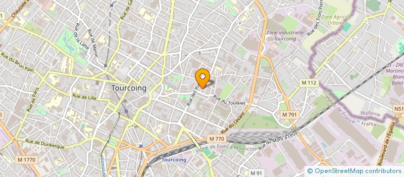 localisation de l'entreprise 838 240 380   TOURCOING