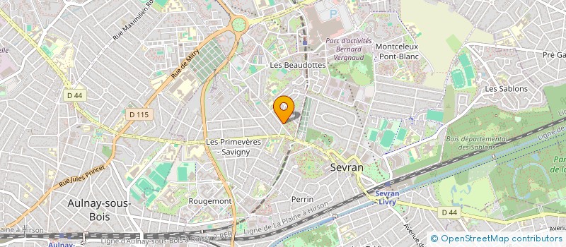 localisation de l'entreprise 838 340 412   AULNAY-SOUS-BOIS