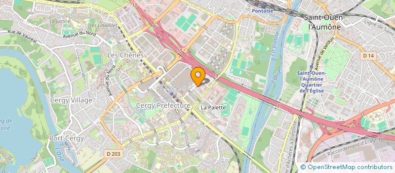 localisation de l'entreprise 838 384 782   CERGY