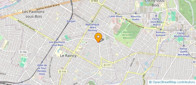 localisation de l'entreprise 838 392 223   LE RAINCY
