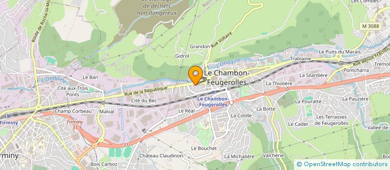 localisation de l'entreprise 838 437 432   LE CHAMBON-FEUGEROLLES