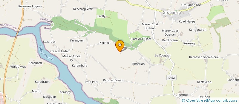 localisation de l'entreprise 838 605 848  à POULLAOUEN