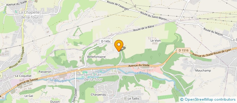 localisation de l'entreprise 838 729 028   SAINT-CLAIR-DE-LA-TOUR