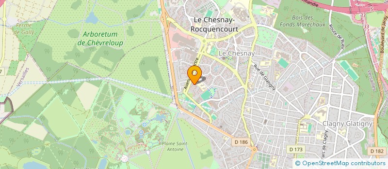 localisation de l'entreprise 838 743 979   LE CHESNAY-ROCQUENCOURT