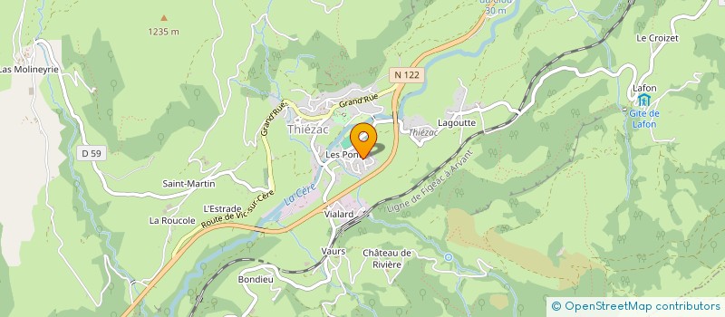 localisation de l'entreprise 838 754 539 à THIEZAC