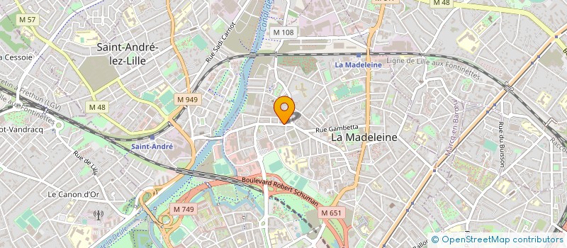 localisation de l'entreprise 838 831 733  à LA MADELEINE