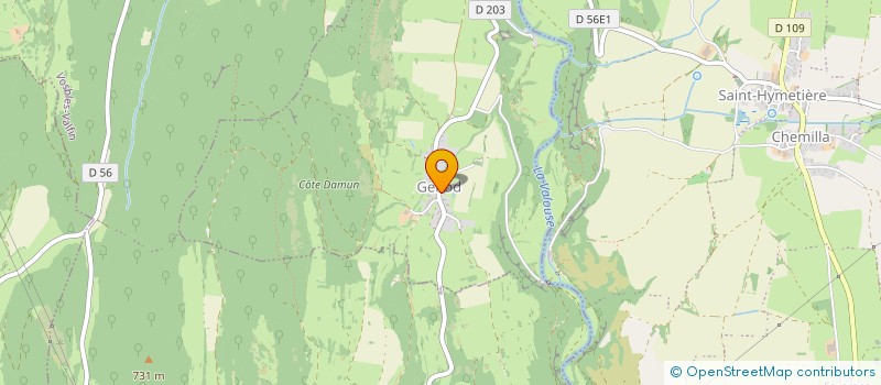 localisation de l'entreprise 838 831 832   SAINT-HYMETIERE-SUR-VALOUSE